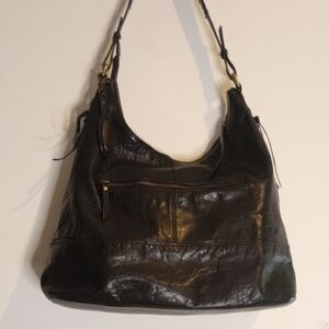Born Black Leather Hobo Bag